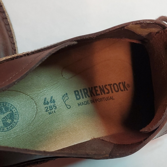 Birkenstock Brown Leather Derbys - Picture 7 of 9